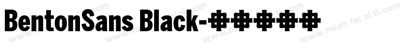 BentonSans Black字体转换